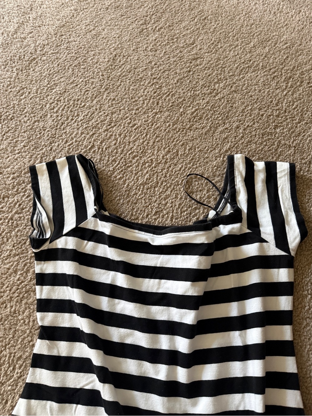 Express Black and White Striped Mini Dress - Picture 3 of 4